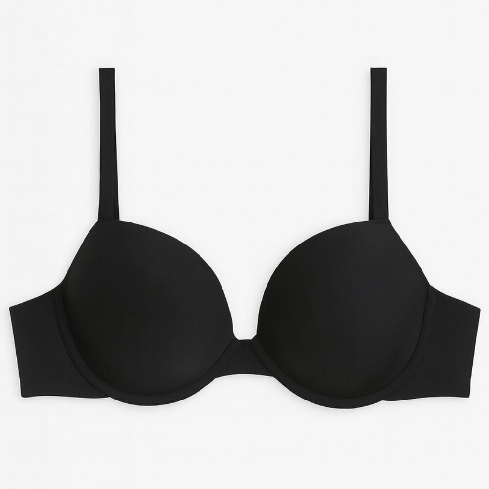 b.tempt’d Upgraded T-Shirt Bra Black 34D Underwire Smooth Cup Racerback Wacoal